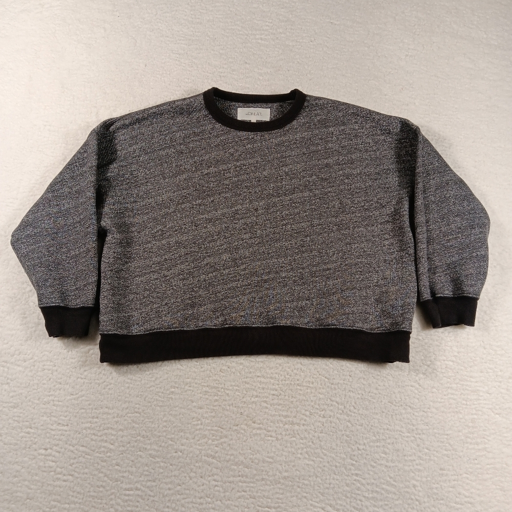 The Great Sweatshirt Womens 1 Small Gray The College Crew Neck Relaxed Lounge